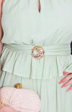 Conjunto verde halter