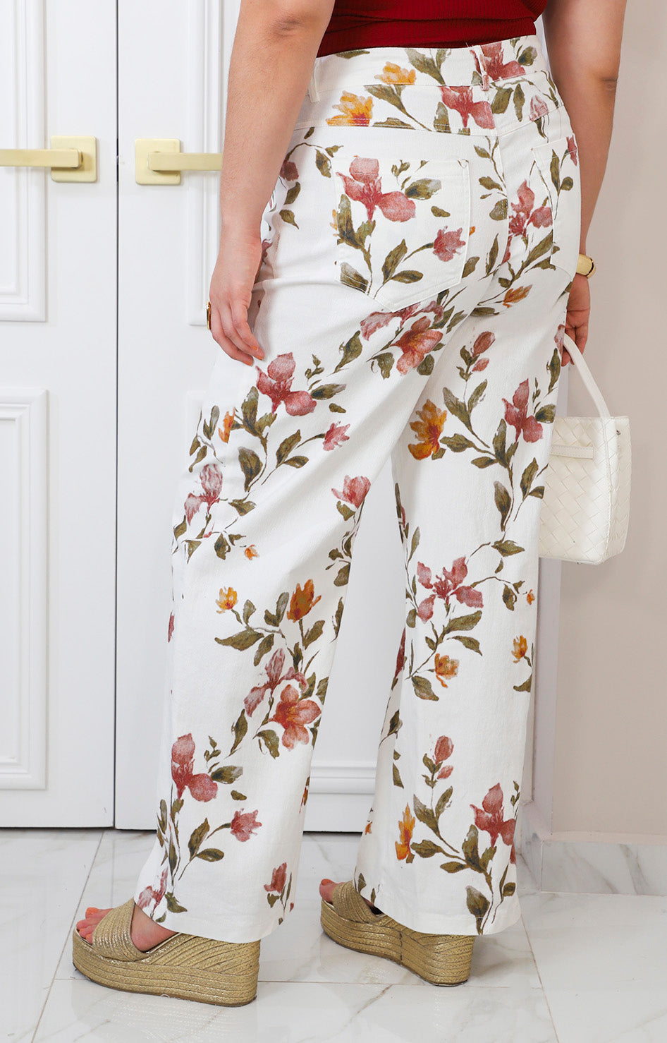 Pantalón estampado floral