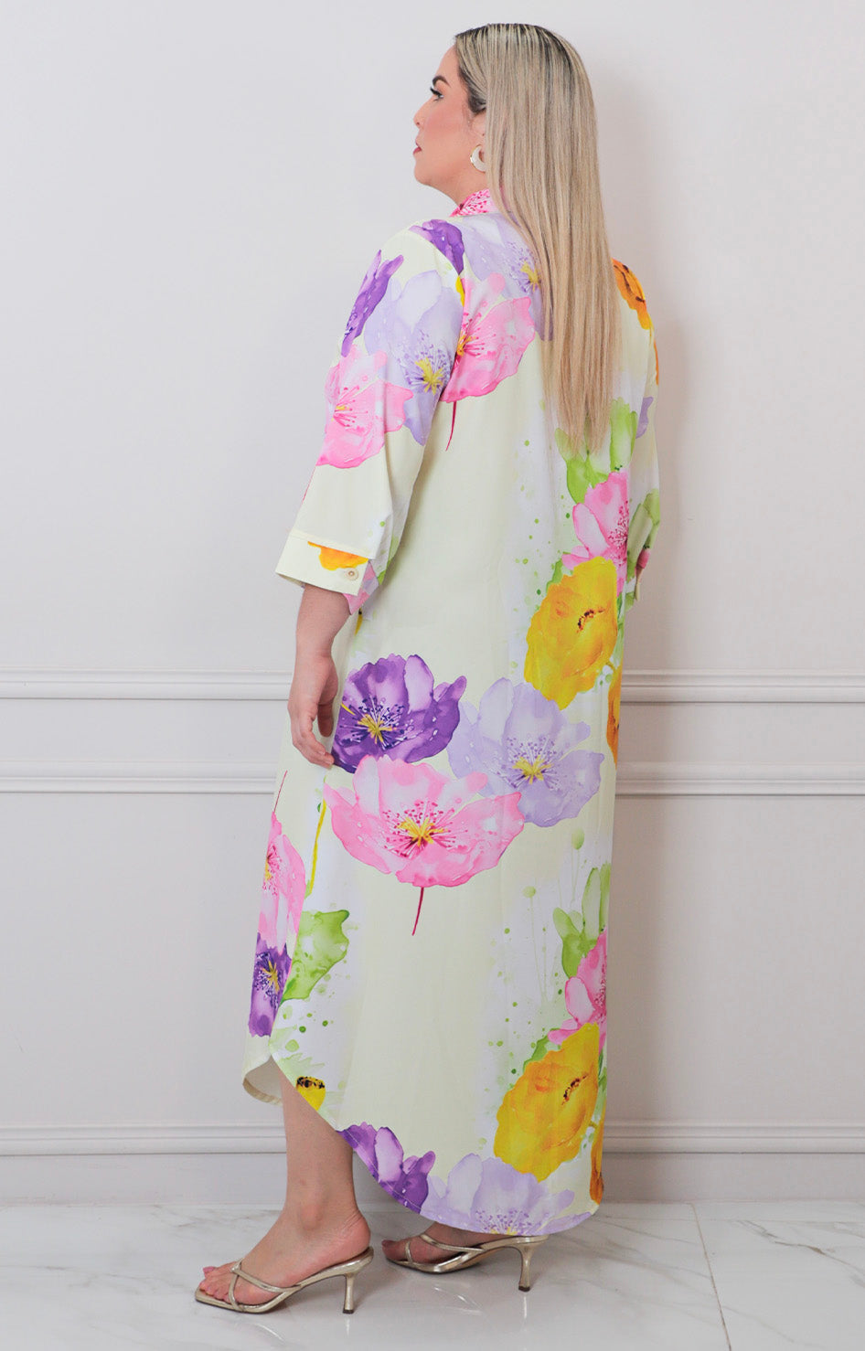 Vestido estampado con botones - VESTIDO LARGO CURVY Boutiquemirel 