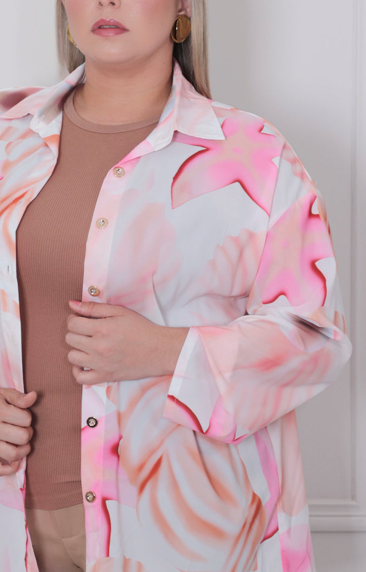 Blusa estampada de manga larga - BLUSAS CURVY Boutiquemirel 