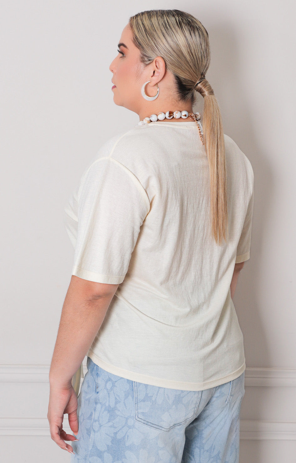 Blusa con detalle de lazo - BLUSAS CURVY Boutiquemirel 