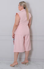 Conjunto rosa con mascada - CONJUNTO CURVY Boutiquemirel 