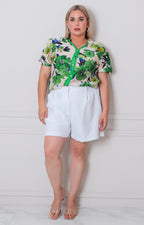 Short blanco - SHORT CURVY Boutiquemirel 