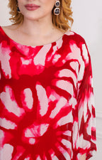 Conjunto rojo tie-dye