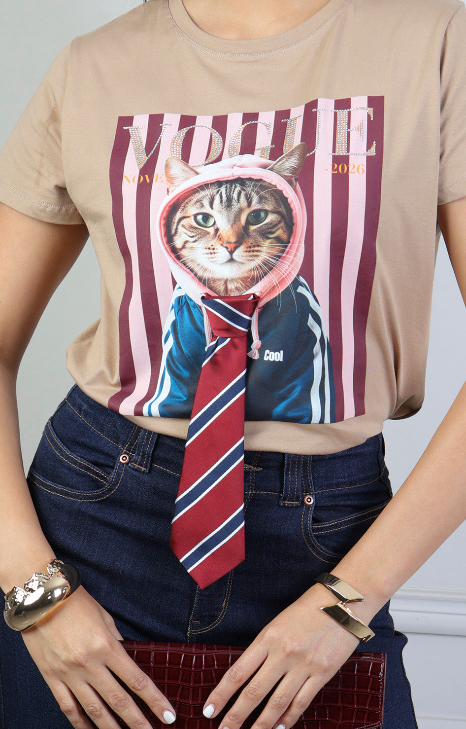 Blusa estampado gráfico 3D