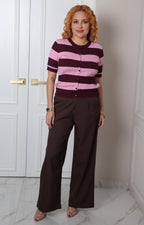Cardigan de rayas con botones