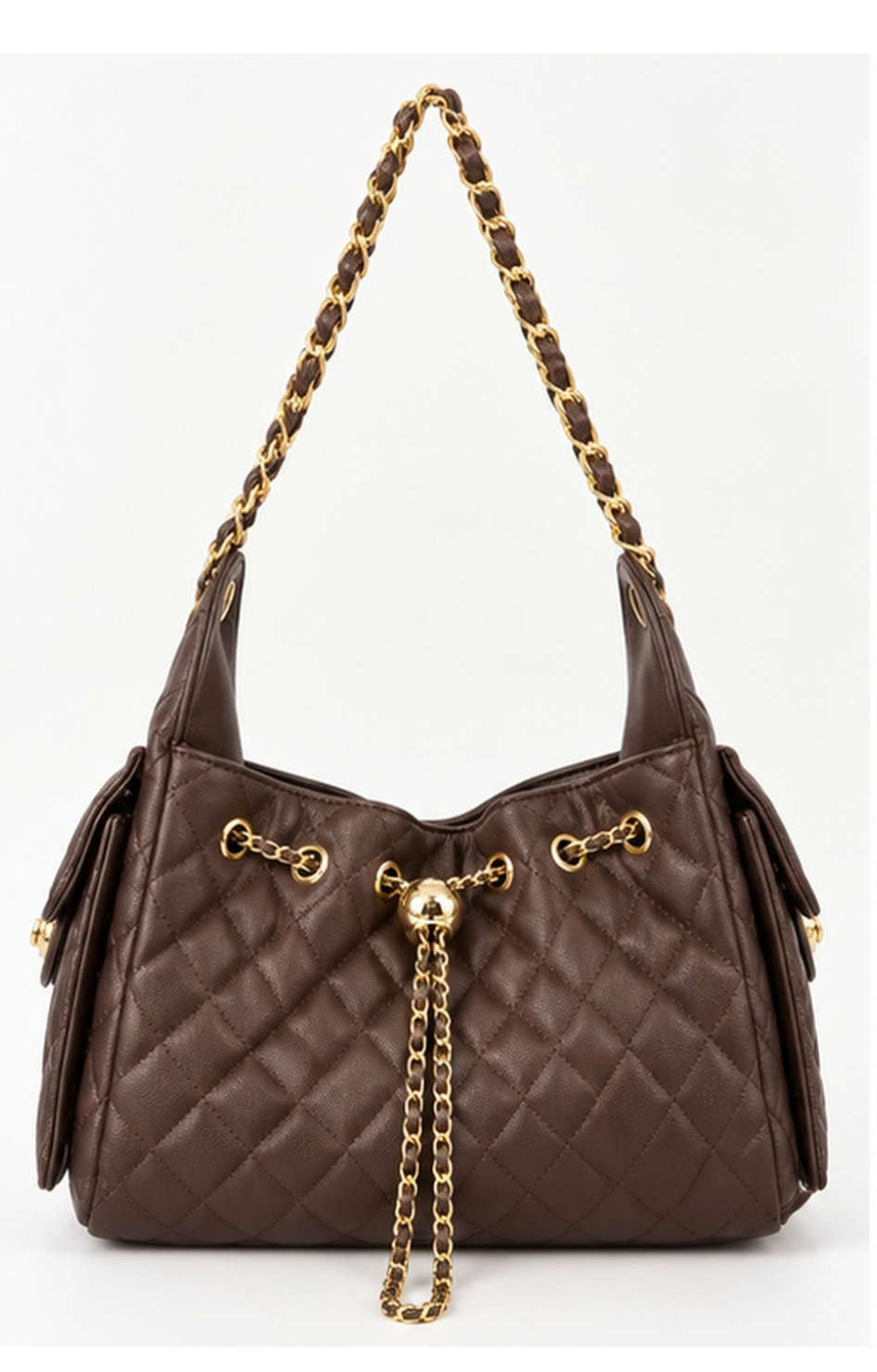 Bolsa acolchada con cadena