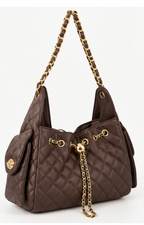 Bolsa acolchada con cadena
