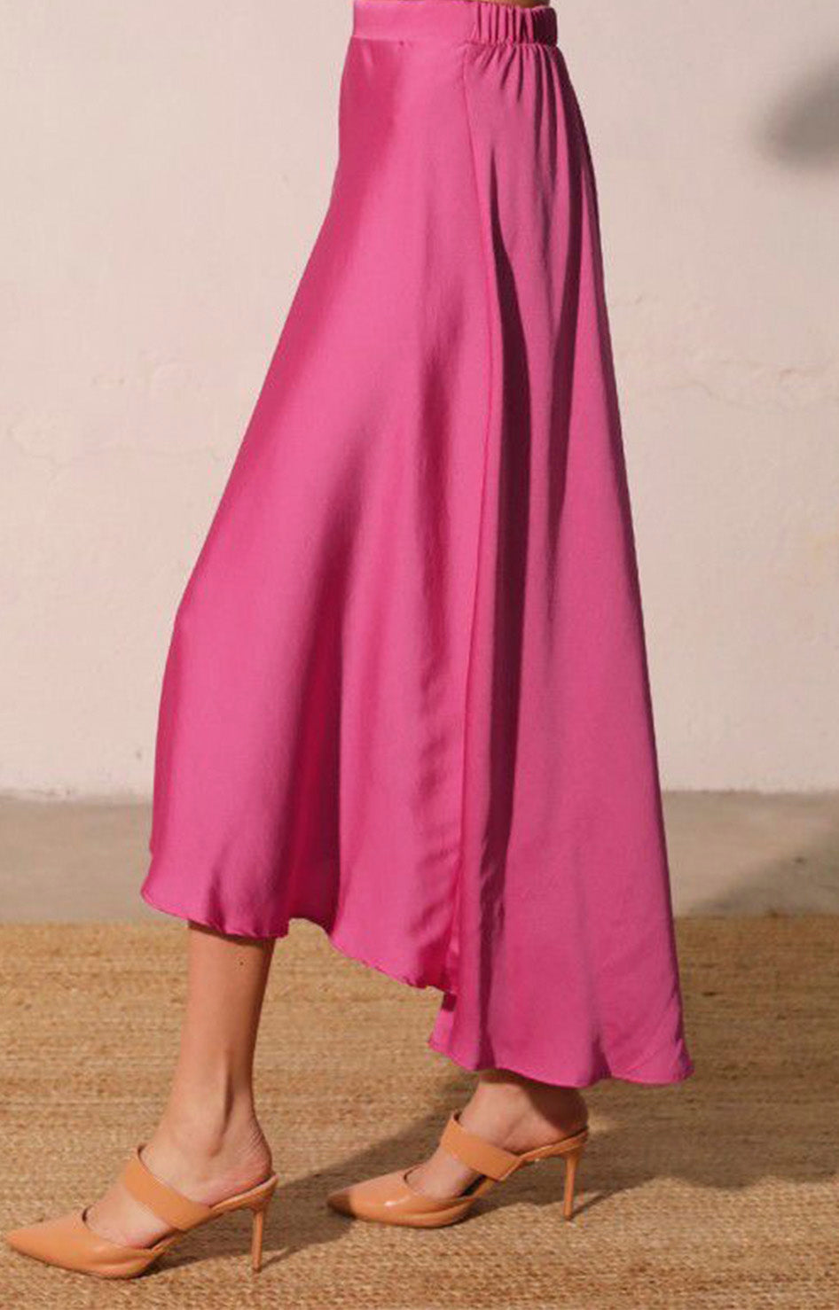 Falda fucsia asimètrica - FALDA REGULAR Boutiquemirel 