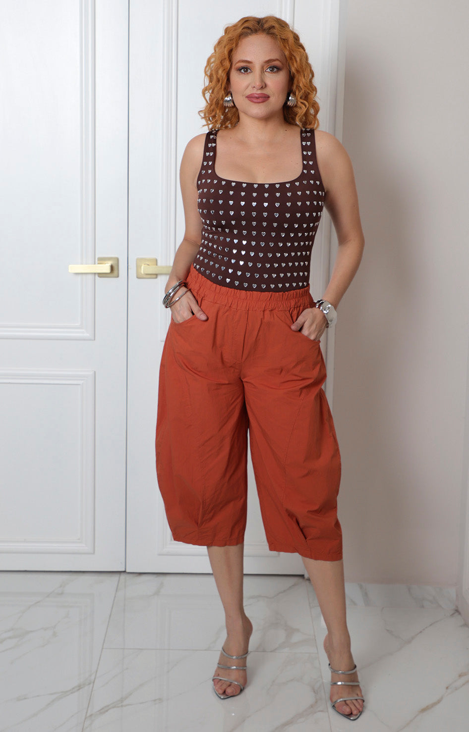 Capri con cintura elástica