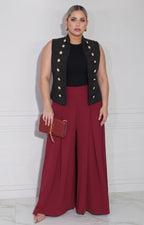 Pantalón curvy de corte amplio de la marca Boutiquemirel, tela suave y diseño cómodo para mujer.