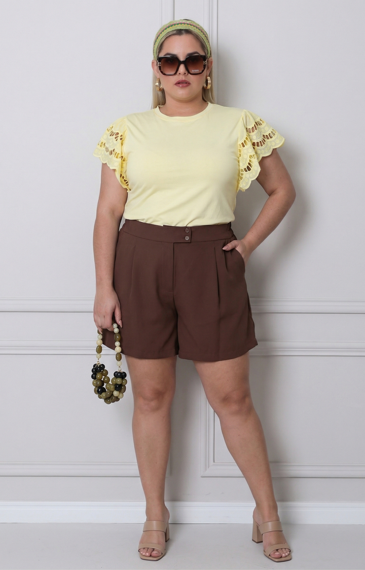 short chocolate - SHORT CURVY Boutiquemirel 