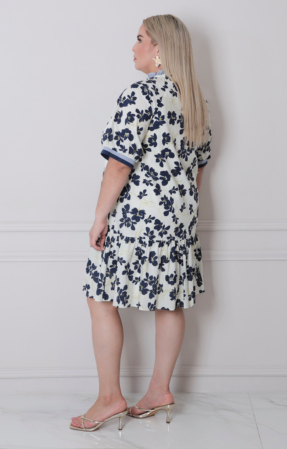 V*3-26*SHE+SKY*PST1071*AZUL MARINO - VESTIDO CORTO CURVY Boutiquemirel 