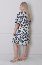 V*3-26*SHE+SKY*PST1071*AZUL MARINO - VESTIDO CORTO CURVY Boutiquemirel 