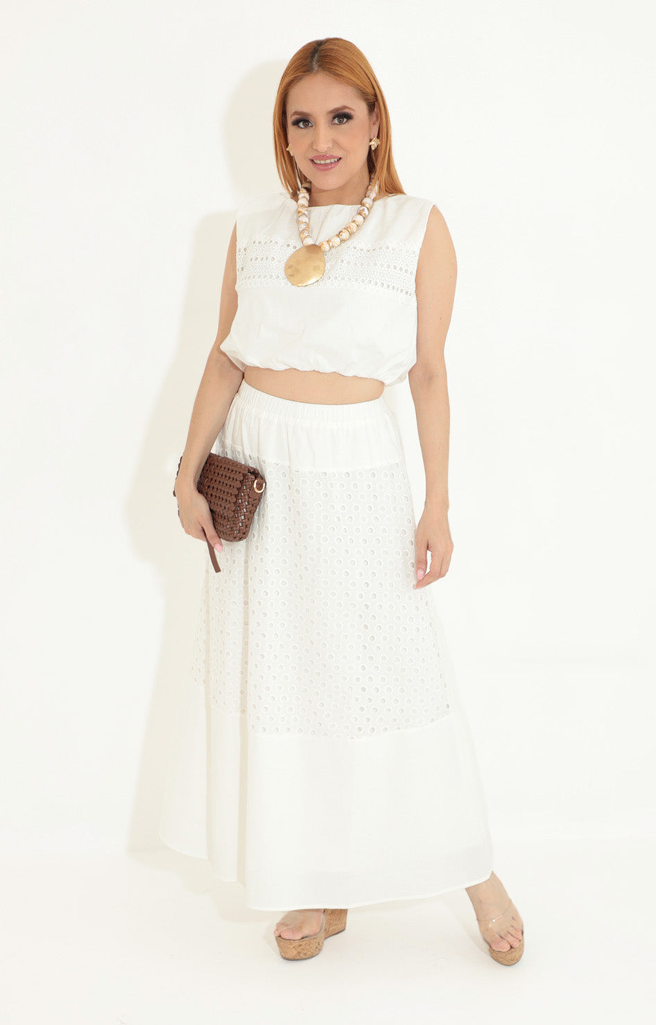 Conjunto bordado blanco - CONJUNTO Boutiquemirel 