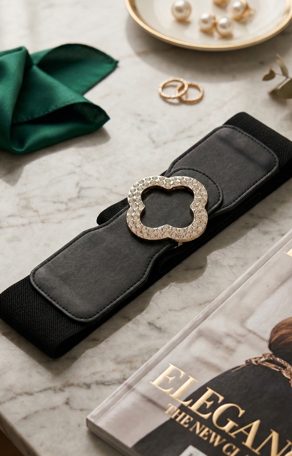 Cinturón curvy hebilla con cristales - CINTOS Boutiquemirel 