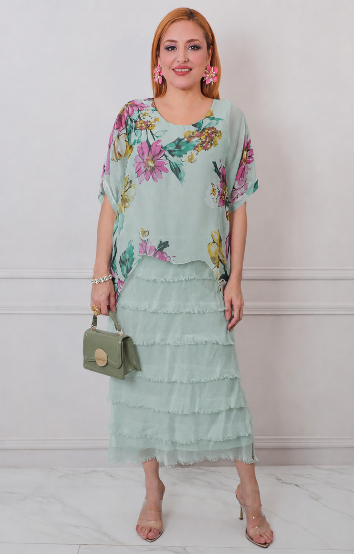 Vestido de seda francesa - VESTIDO CORTO REGULAR Boutiquemirel 
