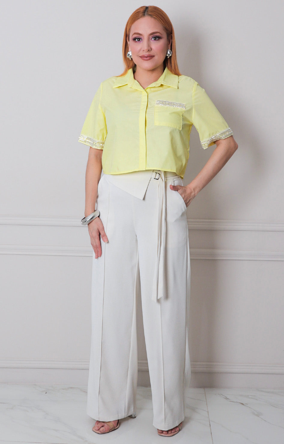 Pantalòn beige recto - PANTALON REGULAR Boutiquemirel 