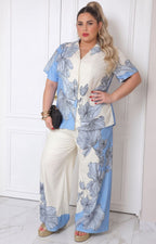Conjunto estampado floral de dos piezas