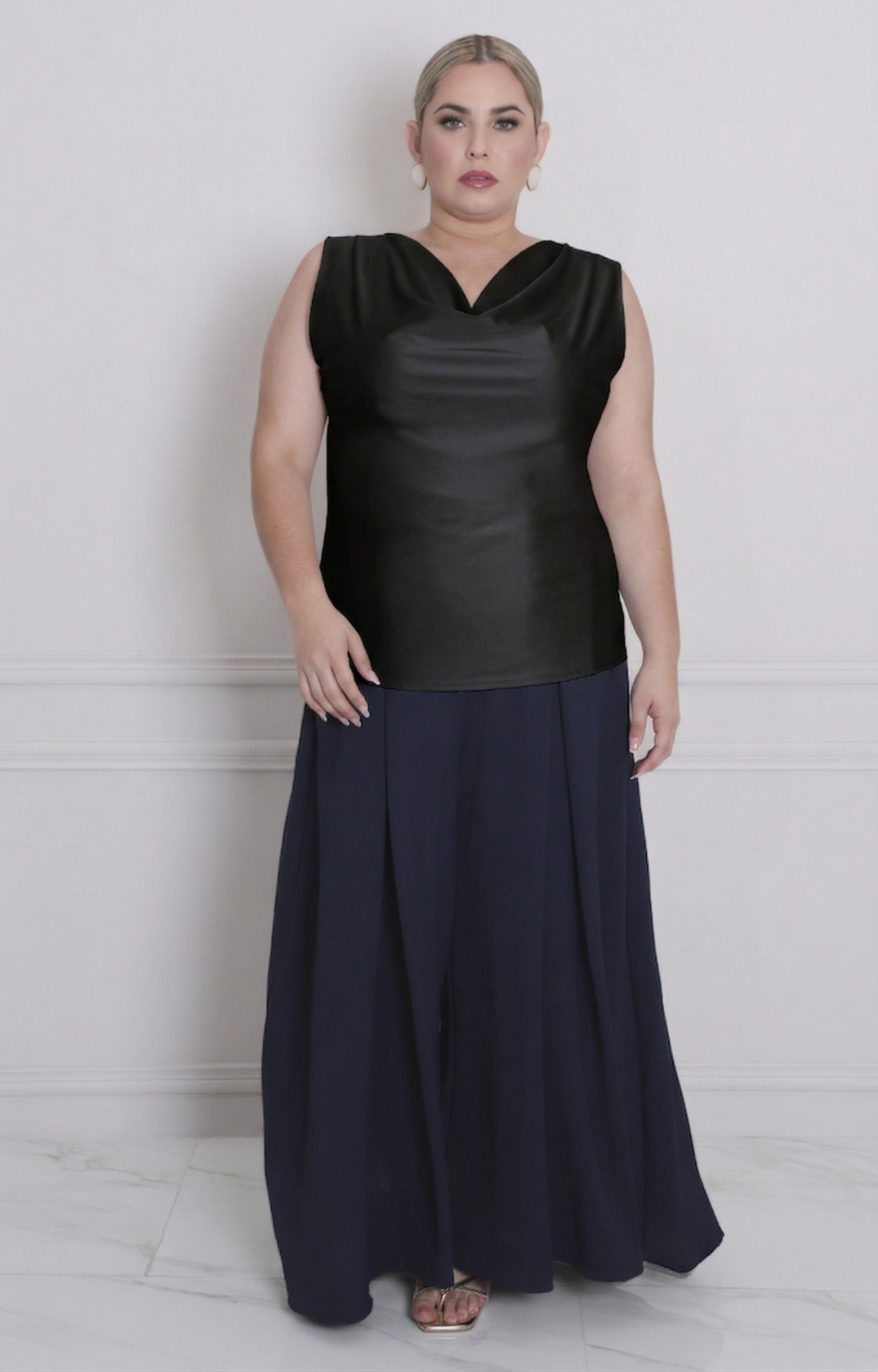 Blusa cuello hamaca - BLUSAS CURVY Boutiquemirel 