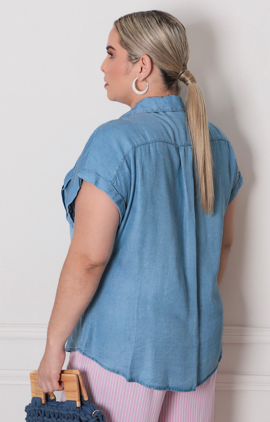 Blusa de mezclilla - BLUSAS CURVY Boutiquemirel 