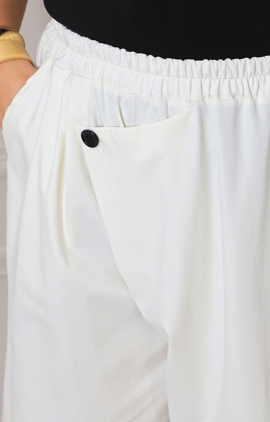 Pantalón culotte blanco