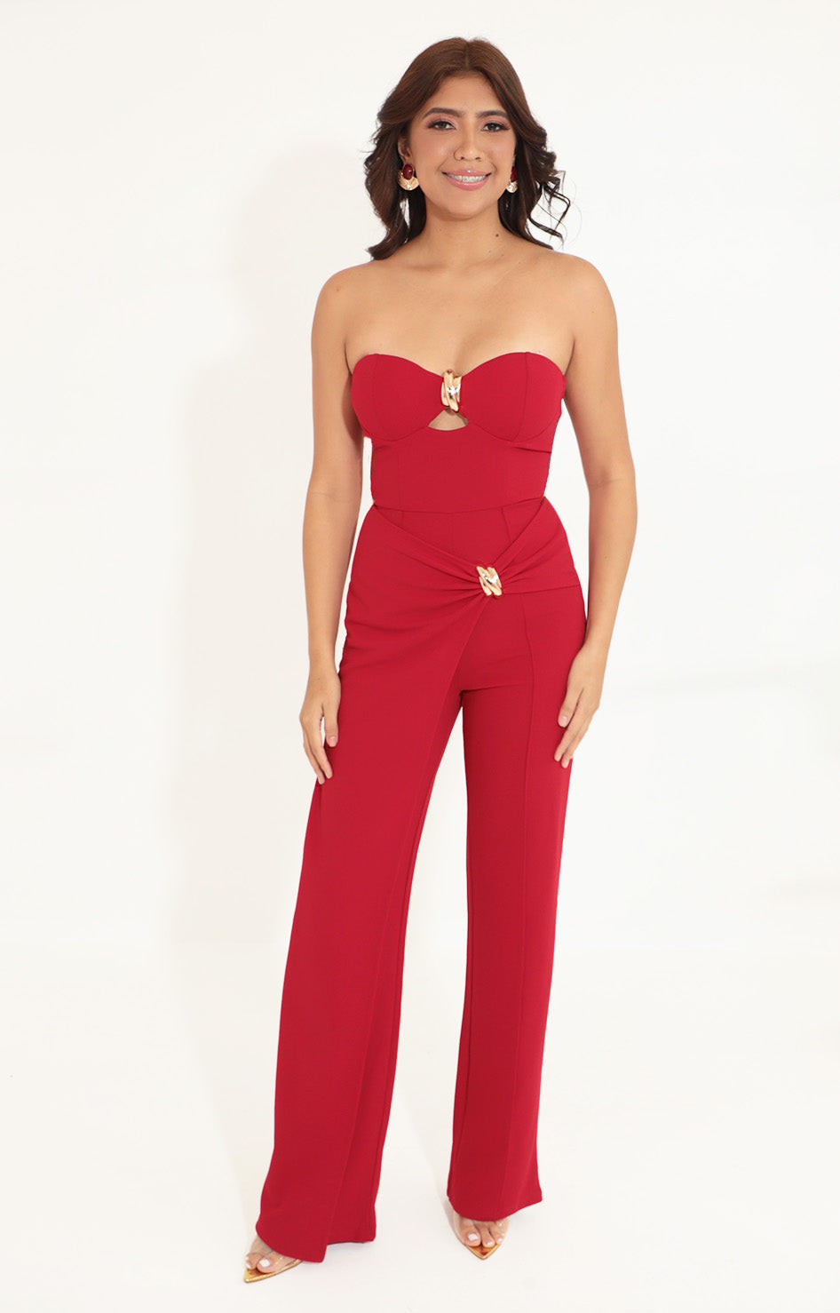 Palazzo strapless rojo - PALAZZO Boutiquemirel 