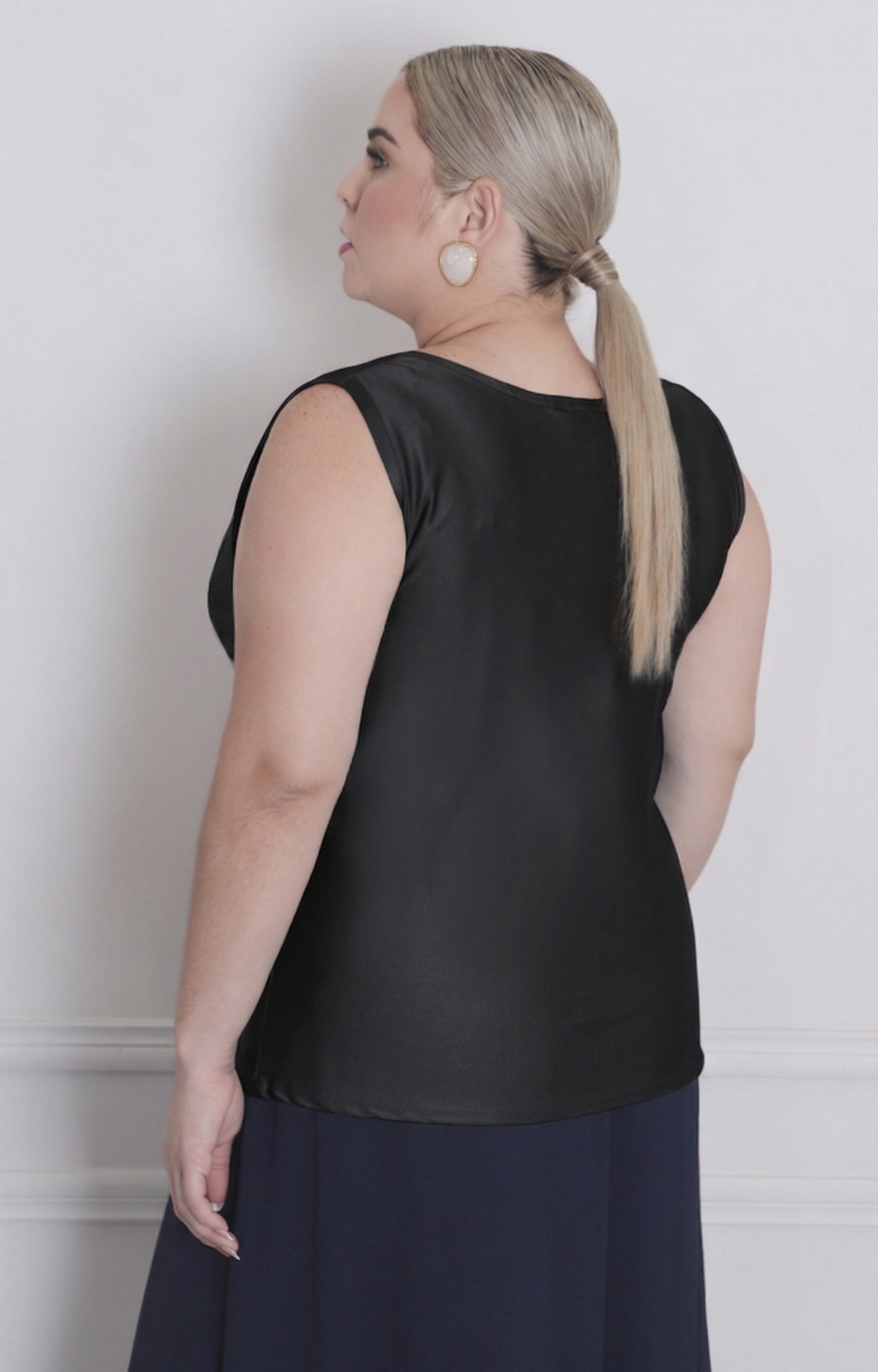 Blusa cuello hamaca - BLUSAS CURVY Boutiquemirel 