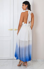 Vestido blanco halter