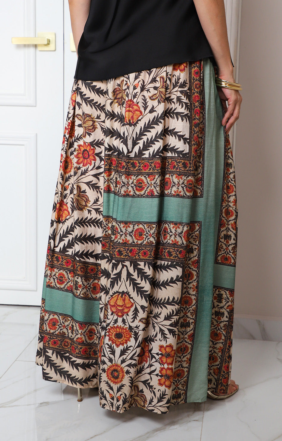 Pantalón con estampado boho