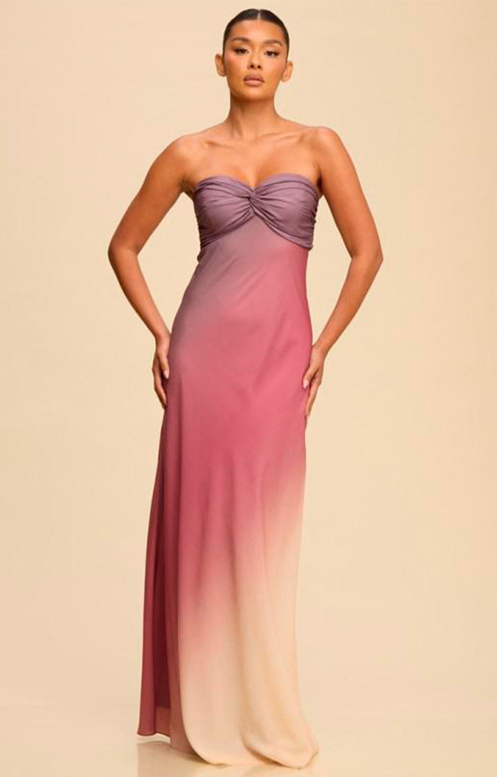 Vestido multicolor largo