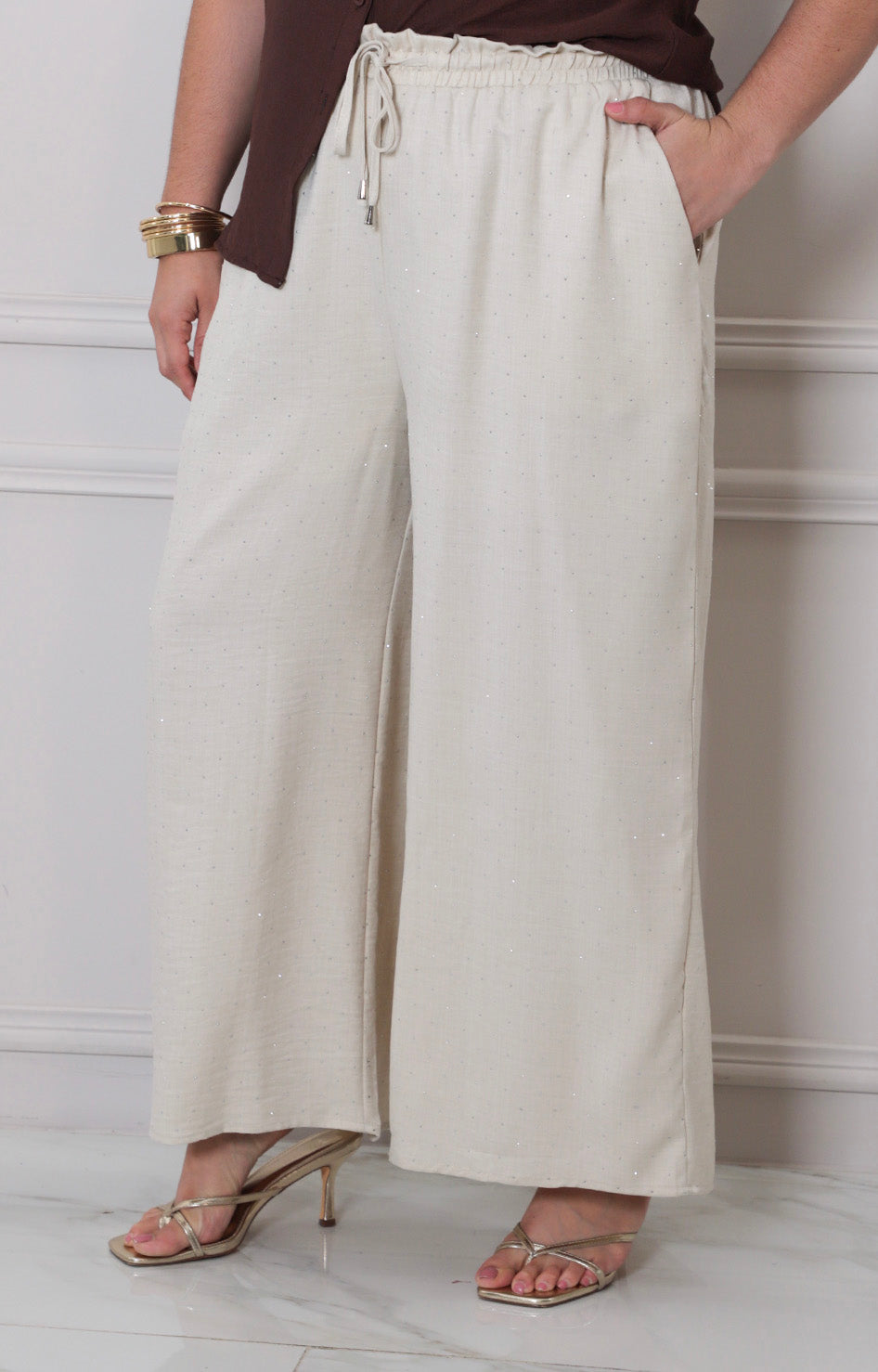 Pantalòn liso con elàstico - PANTALON CURVY Boutiquemirel 