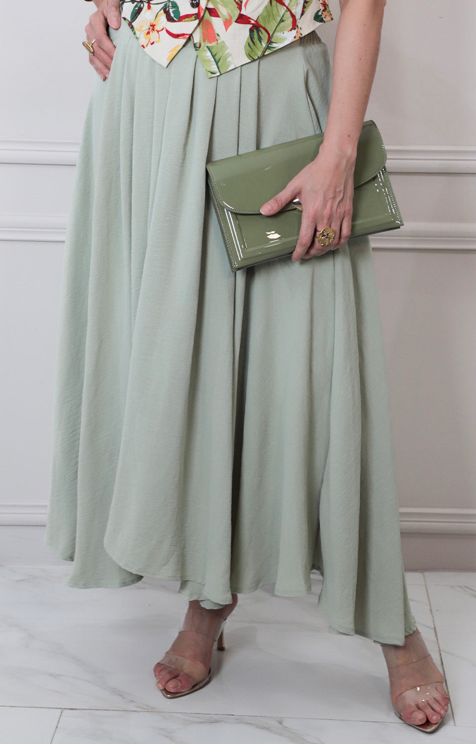 F*3-26*MINE*B6SX1031-B*MENTA - FALDA REGULAR Boutiquemirel 