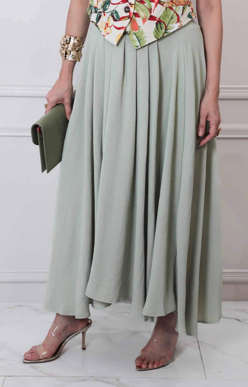 F*3-26*MINE*B6SX1031-B*MENTA - FALDA REGULAR Boutiquemirel 