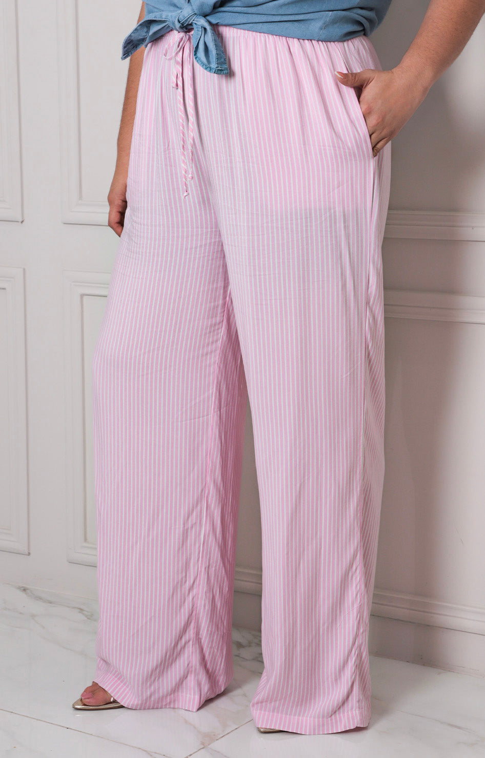 Pantalòn de raya - PANTALON CURVY Boutiquemirel 