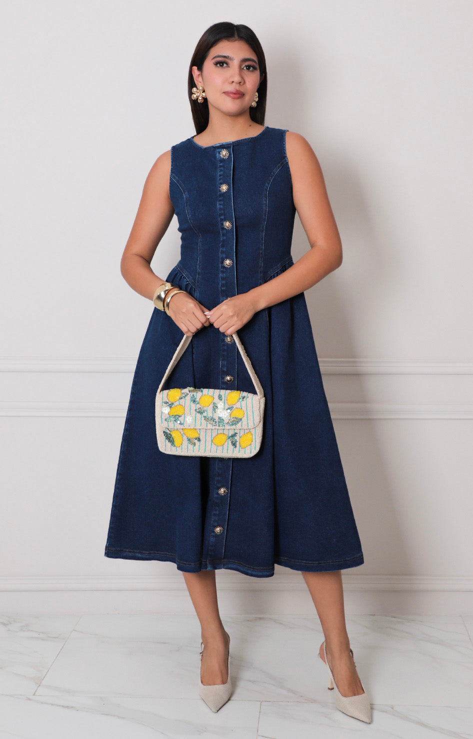 Vestido de mezclilla obscuro - VESTIDO LARGO REGULAR Boutiquemirel 