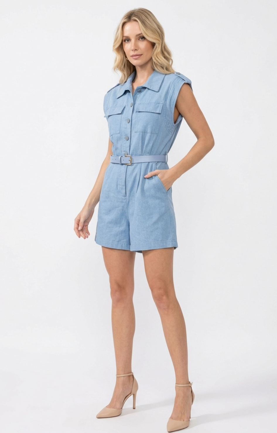 Jumpsuit con cinturón - PALAZZO CORTO REGULAR Boutiquemirel 