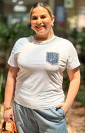 Blusa con detalle de brillo