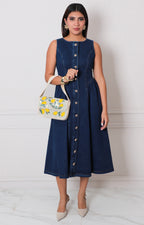 Vestido de mezclilla obscuro - VESTIDO LARGO REGULAR Boutiquemirel 