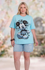 Blusa estampada con aplicaciones de pedrería - BLUSAS CURVY Boutiquemirel 