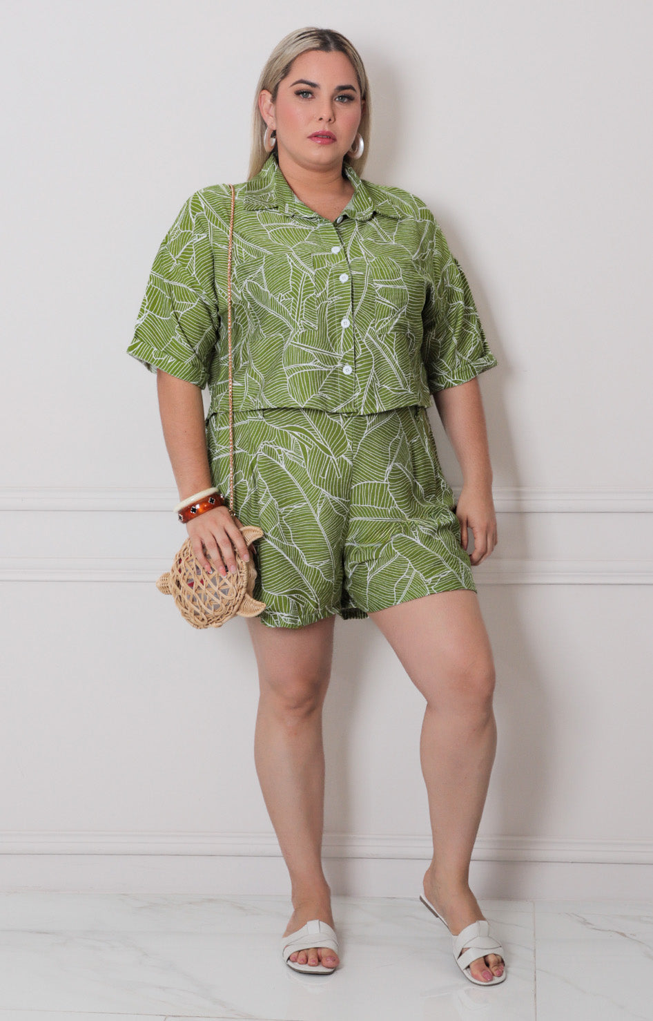 Conjunto verde estampado - CONJUNTO CURVY Boutiquemirel 