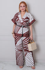 Conjunto cafe estampado - CONJUNTO REGULAR Boutiquemirel 