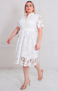Vestido corto de guipiur - VESTIDO LARGO CURVY Boutiquemirel 