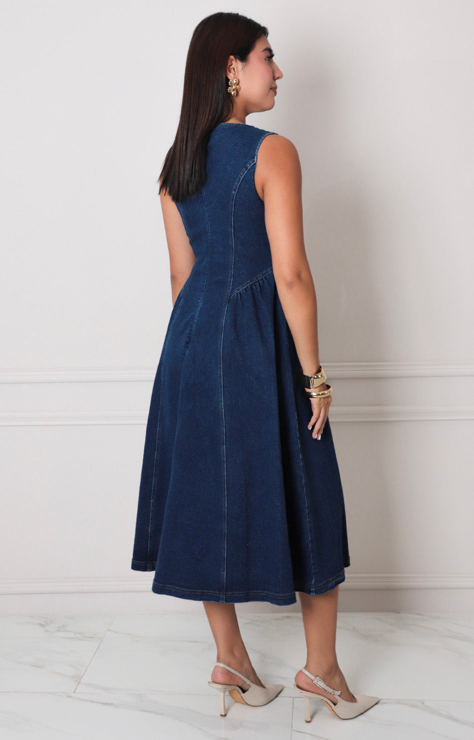 Vestido de mezclilla obscuro - VESTIDO LARGO REGULAR Boutiquemirel 
