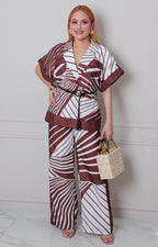 Conjunto cafe estampado - CONJUNTO REGULAR Boutiquemirel 