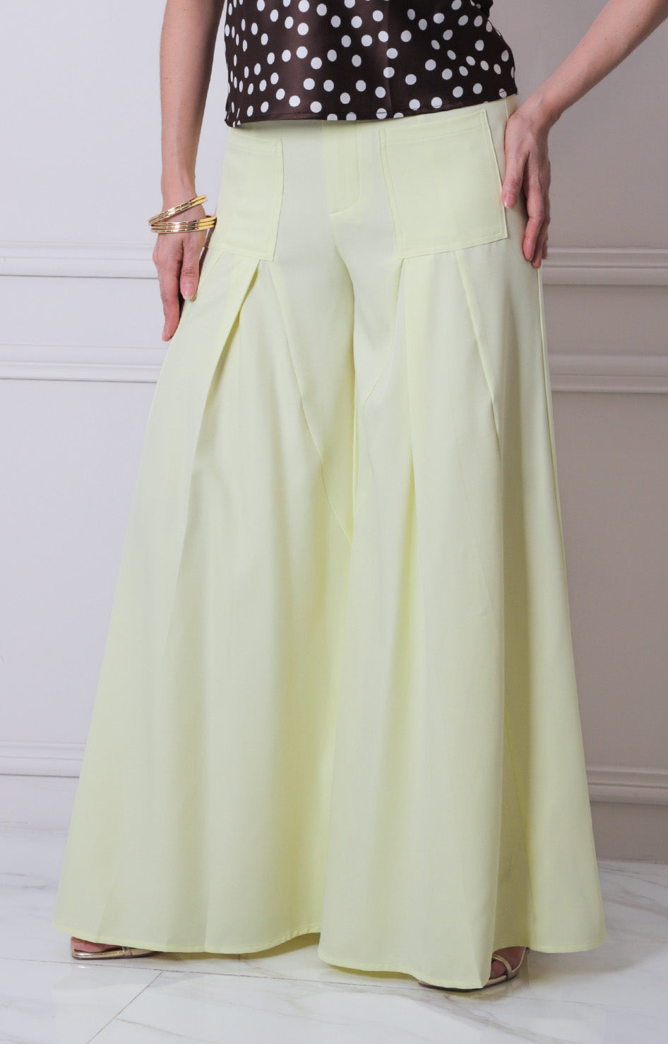 Pantalòn amarillo recto - PANTALON REGULAR Boutiquemirel 
