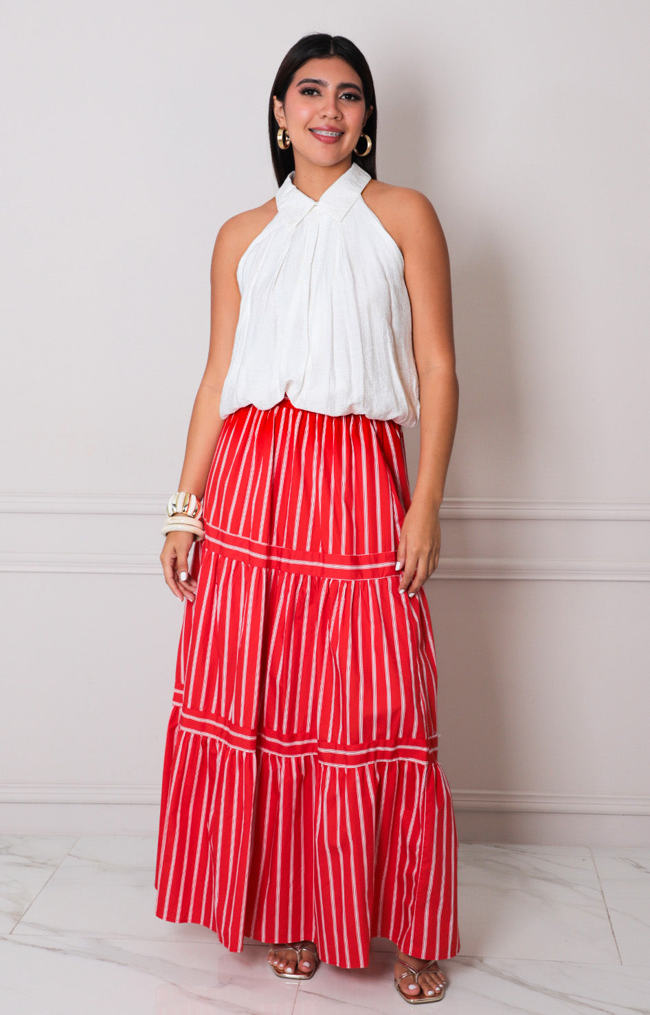 Blusa blanca halter - BLUSAS REGULAR Boutiquemirel 