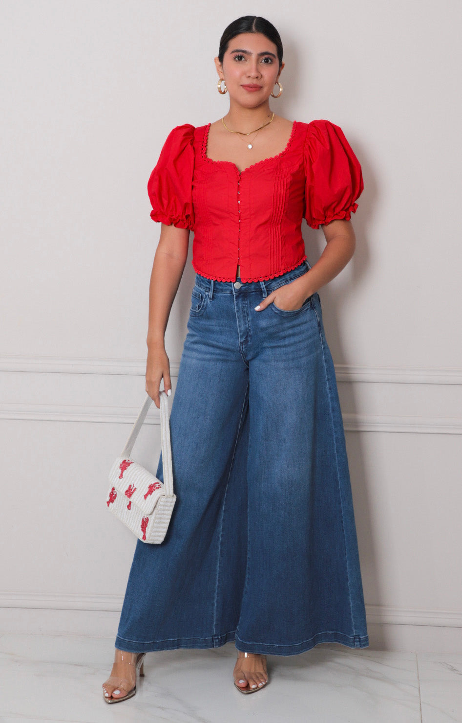 Pantalòn de mezclilla amplio - PANTALON MEZCLILLA REGULAR Boutiquemirel 
