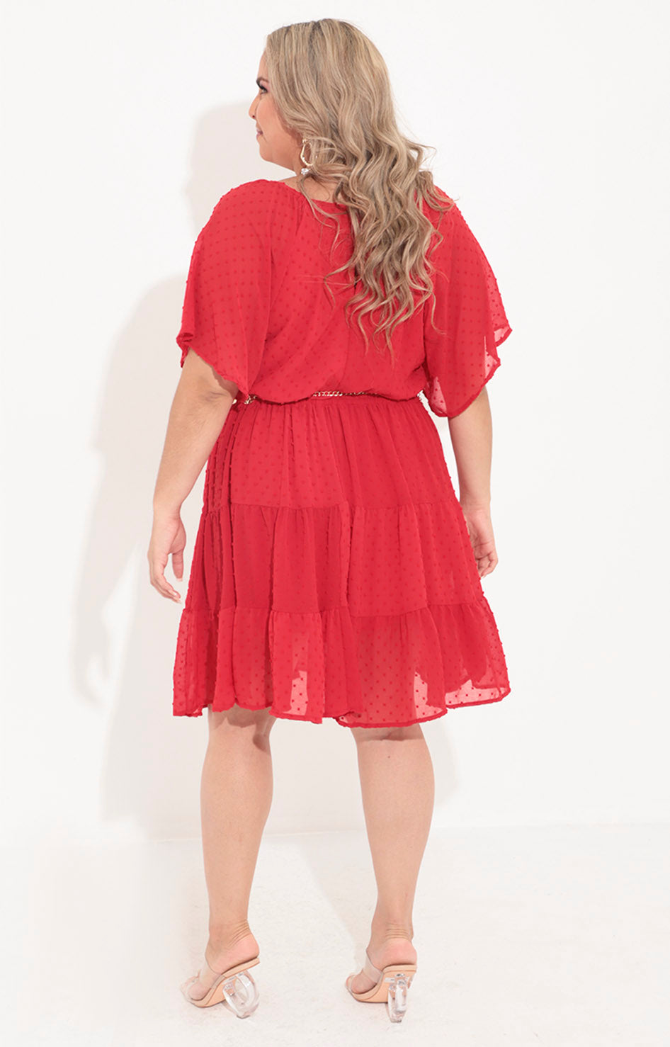 Vestido rojo con diseño 3D - VESTIDO Boutiquemirel 