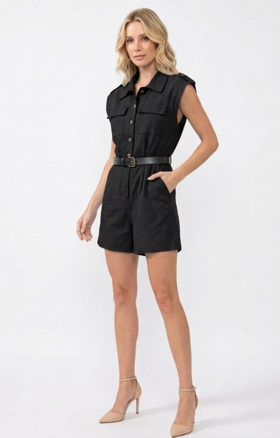 Jumpsuit con cinturón - PALAZZO CORTO REGULAR Boutiquemirel 